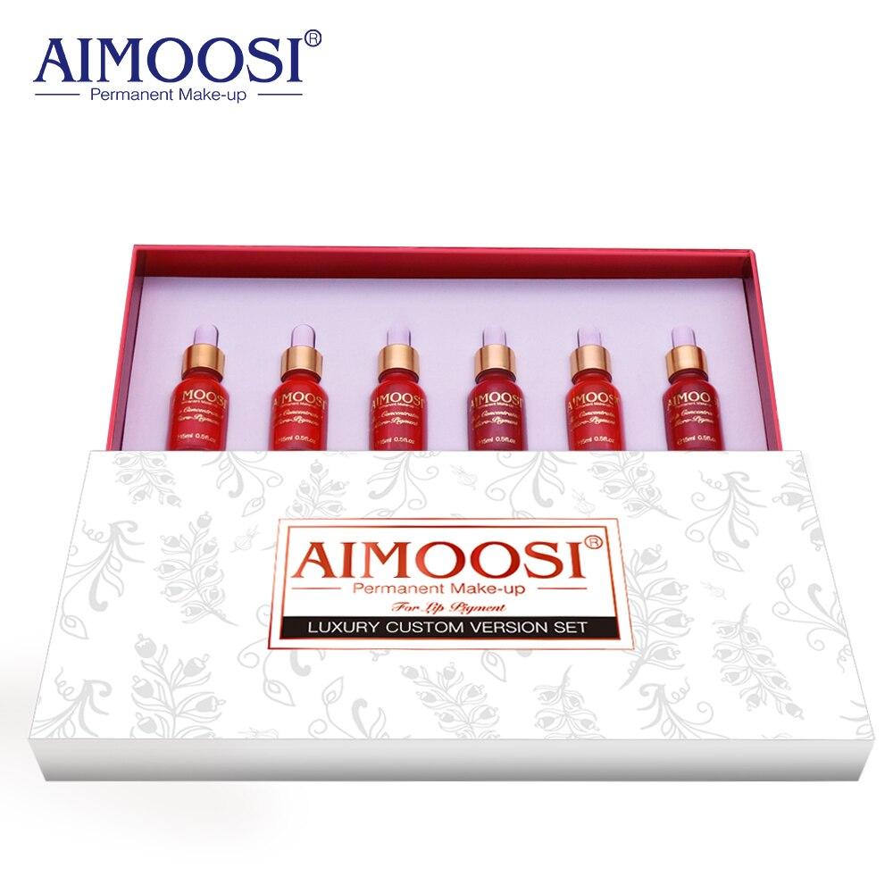 AIMOOSI Top Concentrated  Lip Micro-pigment for Permanent makeup tattoo Lip Microblading pigment Combination 18 color tattoo ink