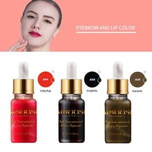 Load image into Gallery viewer, Aimoosi 15ml pigment ink for lips tattoo Semi Permanent Makeup Eyebrow Ink Lips Eye Line Tattoo Color Microblading Pigment
