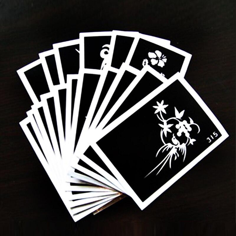 Aimoosi A8 Body Tattoo ink For body tattoo 10pcs Temporary Glitter Tattoo Stencils paint Set