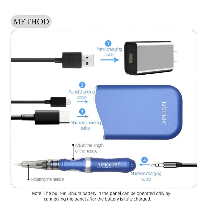 Aimoosi A9 PMU Machine Professional  Digital Permanent Makeup Machine Rotary Tattoo Device For Eyebrow Lip Eyeliner