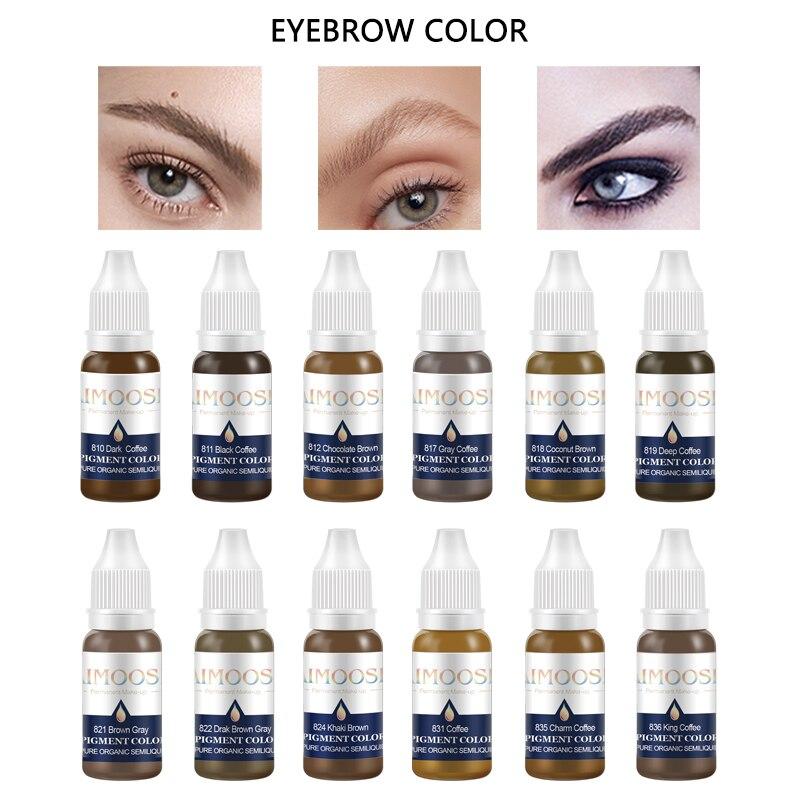 Aimoosi Best Organic Milky Pigment Eyebrow Microblading Tattoo Ink Permanent Makeup Pigment For Brows