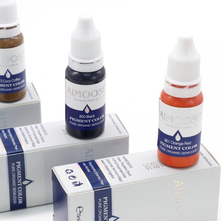 Aimoosi Best Organic Milky Pigment Eyebrow Microblading Tattoo Ink Permanent Makeup Pigment For Brows