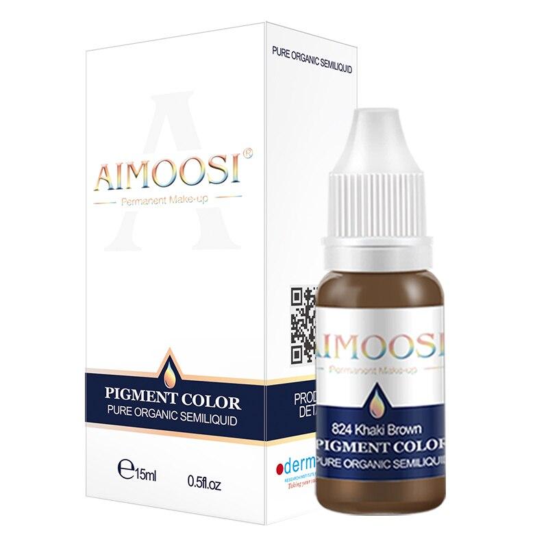 Aimoosi Best Organic Milky Pigment Eyebrow Microblading Tattoo Ink Permanent Makeup Pigment For Brows