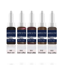 将图片加载到图库查看器，Aimoosi Liquid permanent Makeup pigment for eyebrow eyeliner tattoo inks for Machine Needles 5 colors to choose
