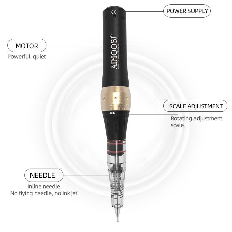 Aimoosi M7 Professional Permanent Makeup Machine set Eyebrow Pen tattoo machine&microblading eyebrow/lip/eyeliner tattoo gun