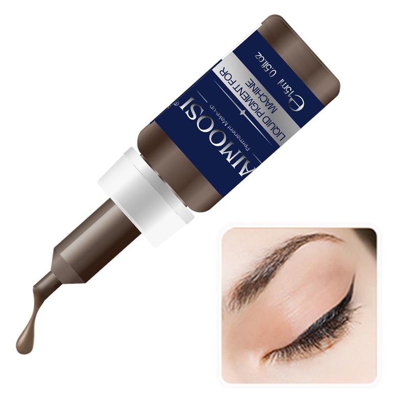 Aimoosi Semi-Permanent Makeup tattoo ink Liquid pigment for eyebrow&eyeliner makeup inks 5 colors suit for machines