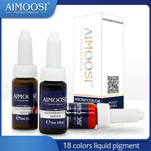将图片加载到图库查看器，Aimoosi Semi-Permanent Makeup tattoo ink Liquid pigment for eyebrow&amp;eyeliner makeup inks 5 colors suit for machines
