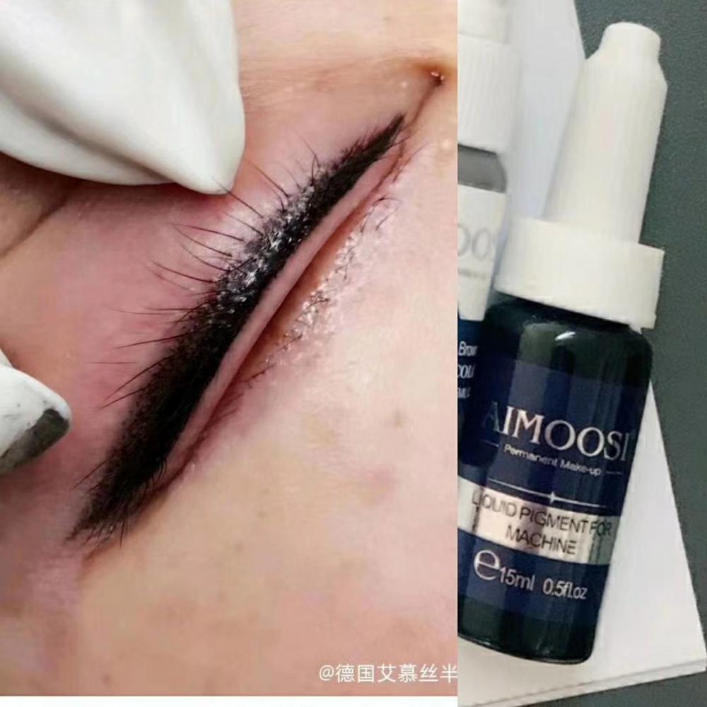 Aimoosi Semi-Permanent Makeup tattoo ink Liquid pigment for eyebrow&eyeliner makeup inks 5 colors suit for machines