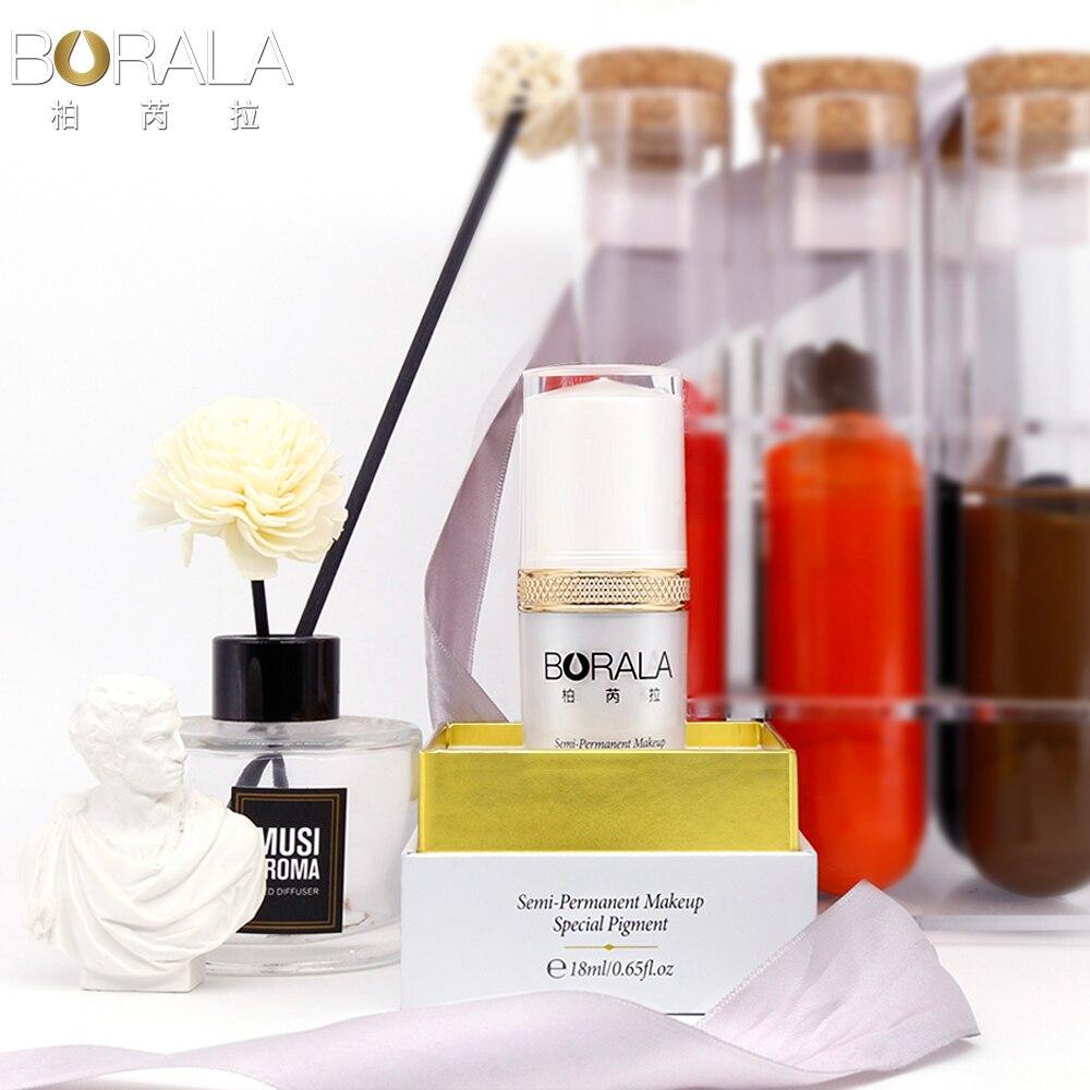 BORALA 12 colors tattoo ink pigment for makeup Eyebrow ink art beauty choose semi permanent tattoo