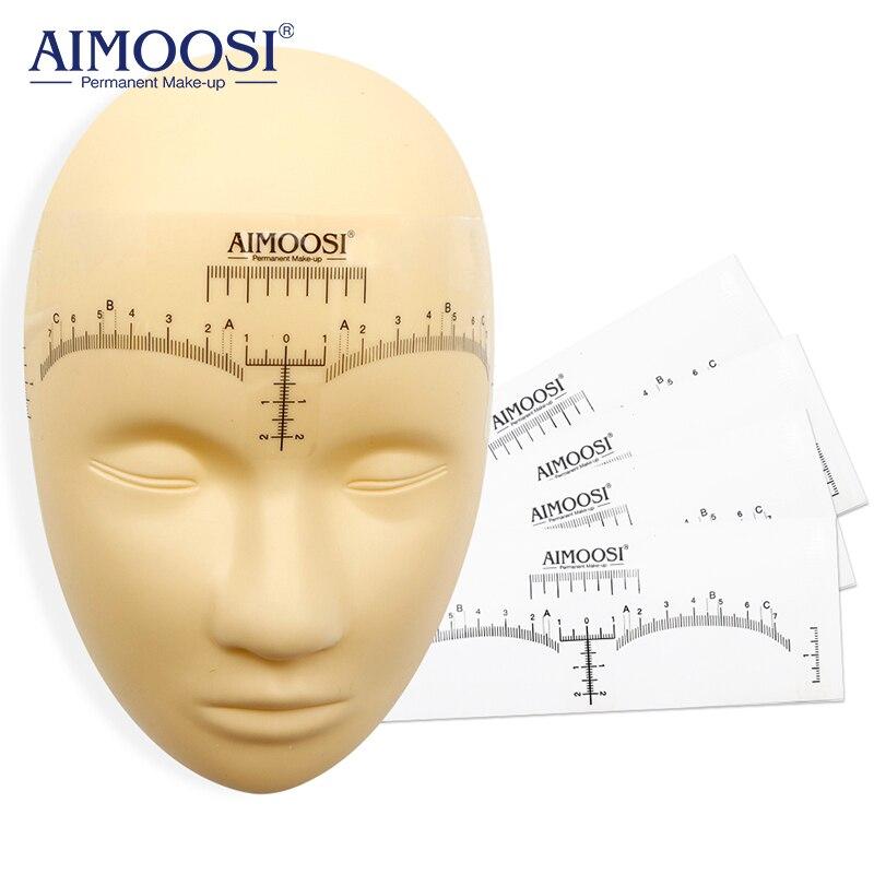 Disposable Eyebrow Microblading Ruler/Sticker, eyebrow measuring shaping soft microblading tools ruler permanent makeup tatoo