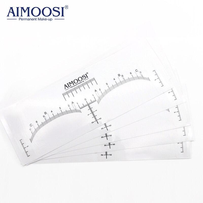 Disposable Eyebrow Microblading Ruler/Sticker, eyebrow measuring shaping soft microblading tools ruler permanent makeup tatoo