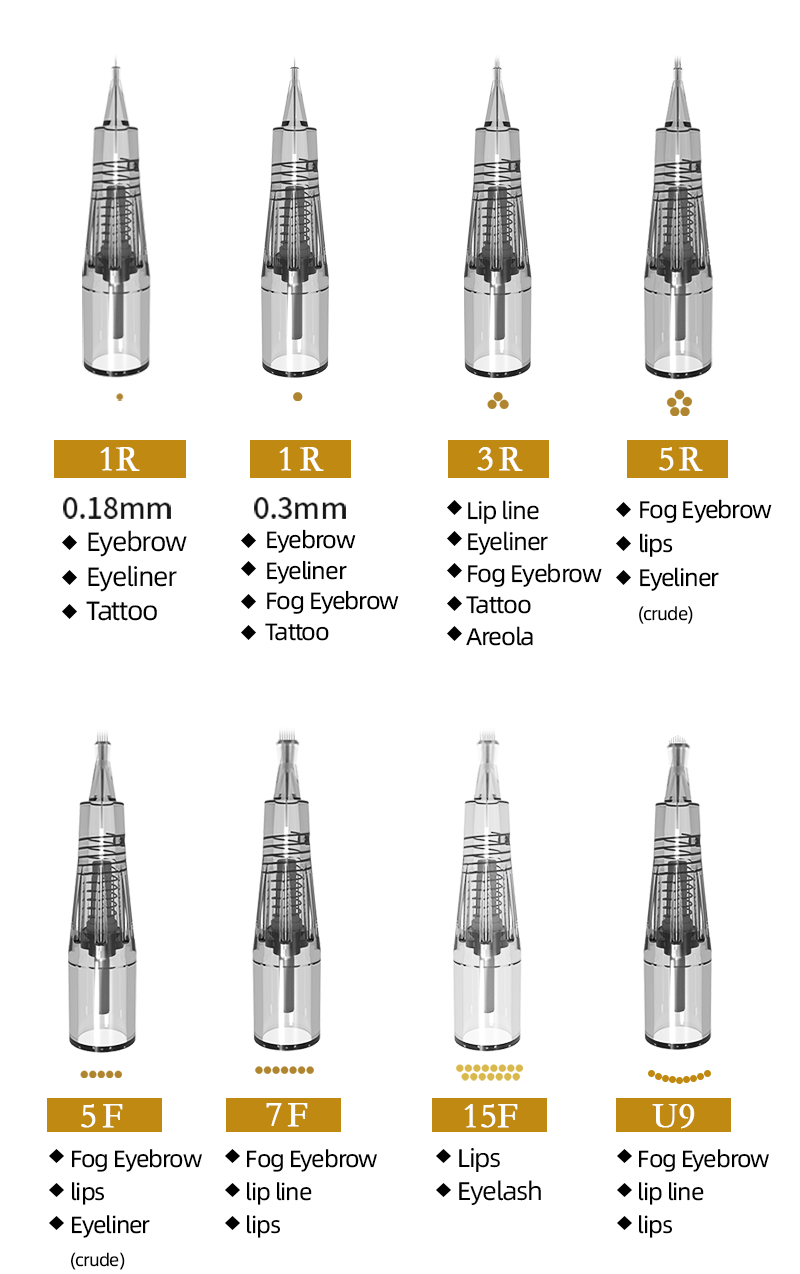 Aimoosi M7 Machine Cartridge Needle PMU Machine Needles Disposable Tattoo Blade