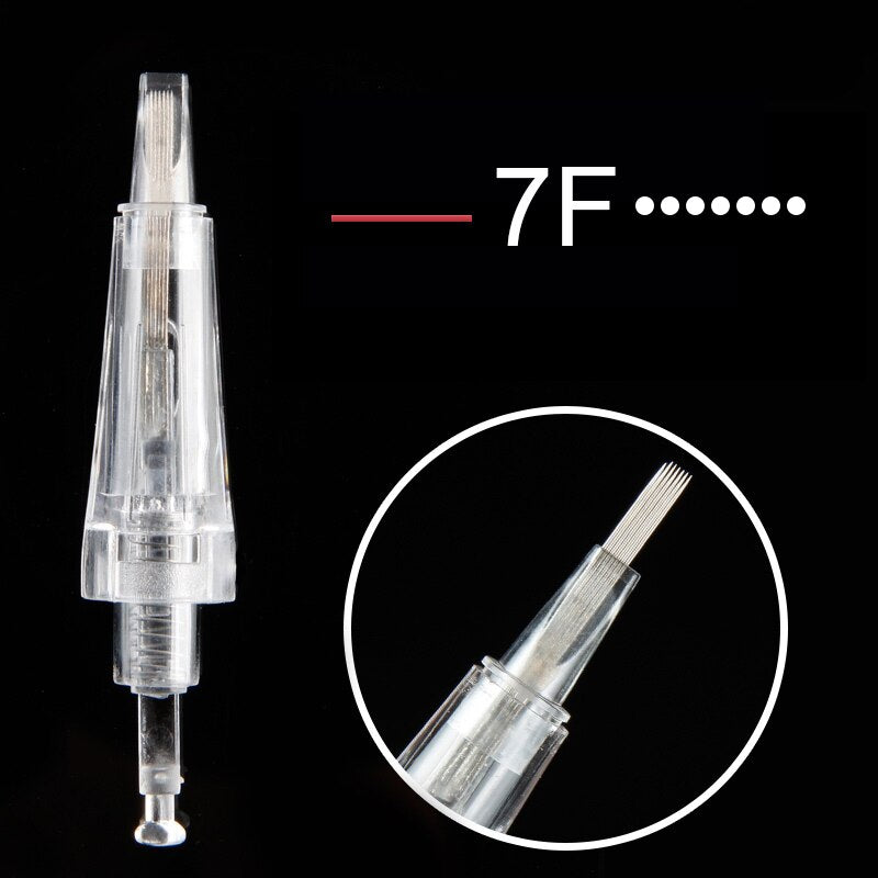 20pcs Disposable Permanent Makeup Cartridge Needles Bayonet Tattoo Derma Pen for permanent makeup Auto Micro tattoo nano needle