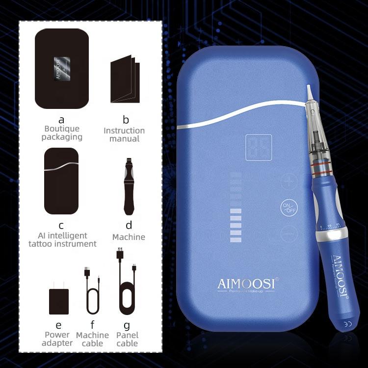 AIMOOSI Latest Technology A9 Tattoo Machine Permanent Makeup Device Low Noise PMU Machine For Microblading Eyebrow Eyeliner Lip