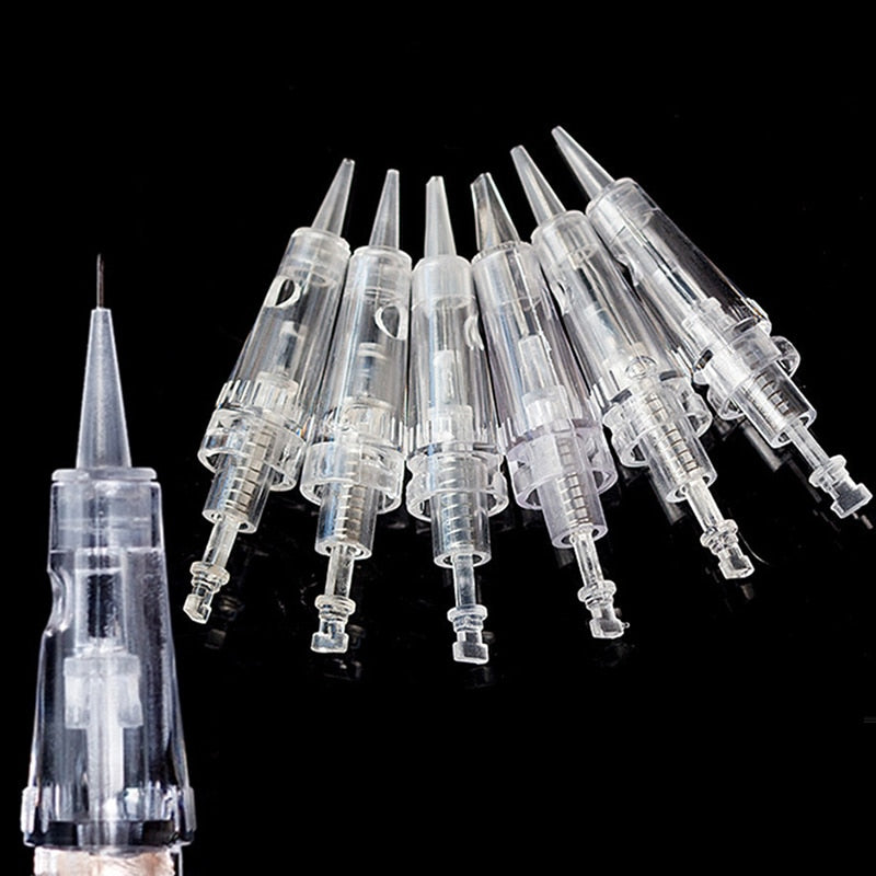 20pcs Disposable Permanent Makeup Cartridge Needles Bayonet Tattoo Derma Pen for permanent makeup Auto Micro tattoo nano needle