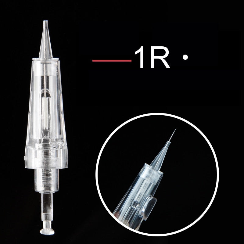 20pcs Disposable Permanent Makeup Cartridge Needles Bayonet Tattoo Derma Pen for permanent makeup Auto Micro tattoo nano needle