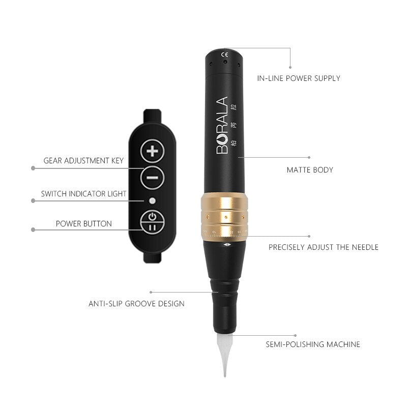 Aimoosi M7 Professional for permanent makeup machine for Lip Eyebrow&Eyeliner High quality Tattoo machine and needle