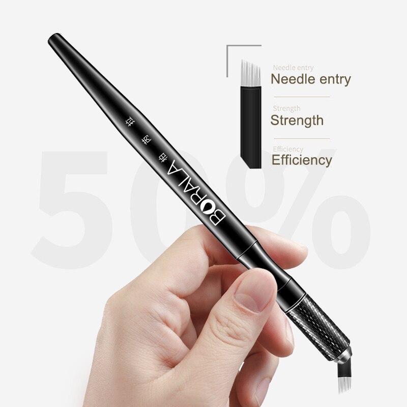 Manual Eyebrow Tattoo starry sky Handmade Pen Permanent Makeup Microblade Embroidery Eyebrow Pen Holder