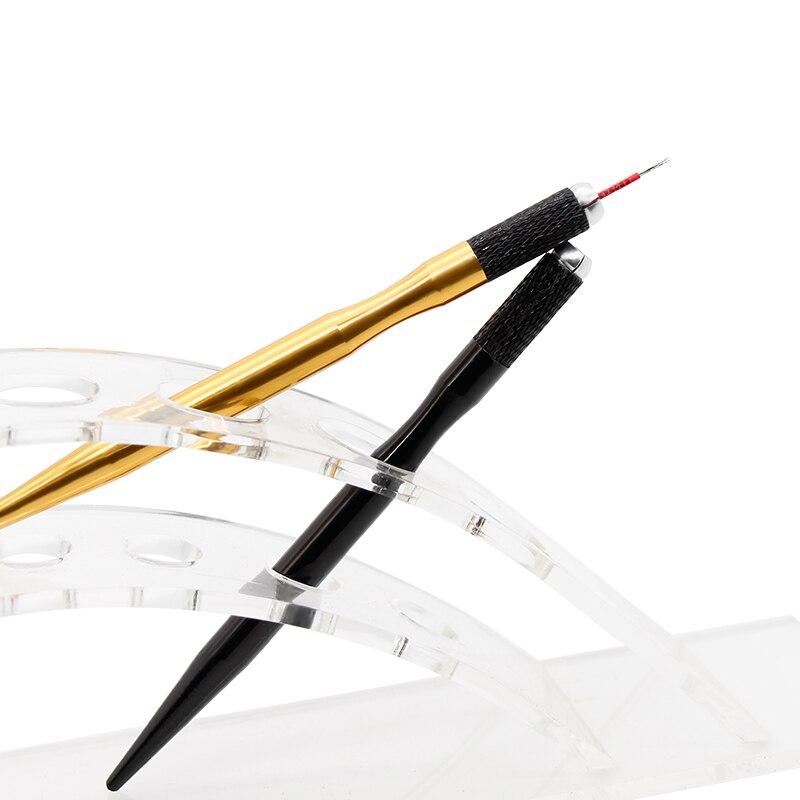 Manual Eyebrow Tattoo starry sky Handmade Pen Permanent Makeup Microblade Embroidery Eyebrow Pen Holder