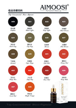 Görseli Galeri görüntüleyiciye yükleyin, New-Top Micro pigment for Permanent makeup tattoo Eyebrow&amp;Lips&amp;Eyeliner microblading pigment 18 colors tattoo ink Free shipping
