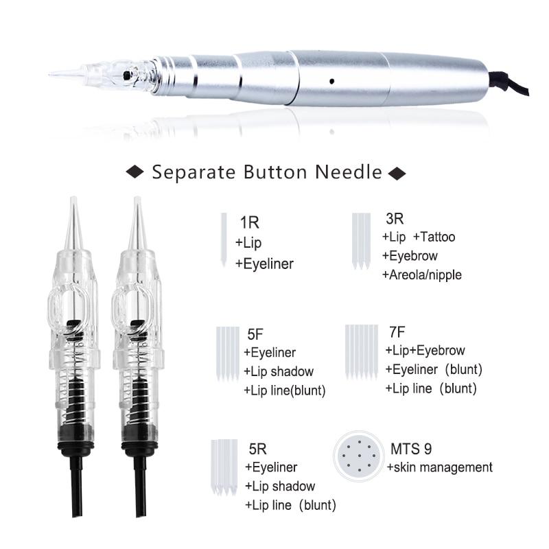 Permanent Makeup Machine needles Tattoo Eyebrow lips Needles  15pcs For Nouveau Permanent makeup Machine Free Shipping