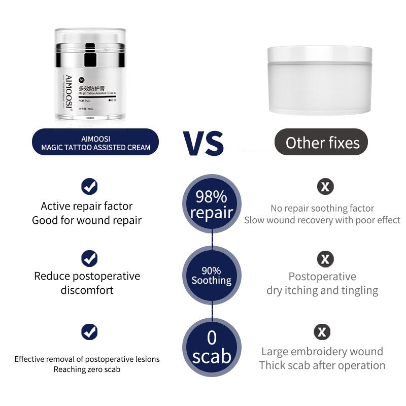 Aimoosi Magic Tatoo Assisted Cream Tattoo Supplies Repair for Eyebrow&lips  Makeup Tattoo Accessories CosmeticsTattoo Aftercare