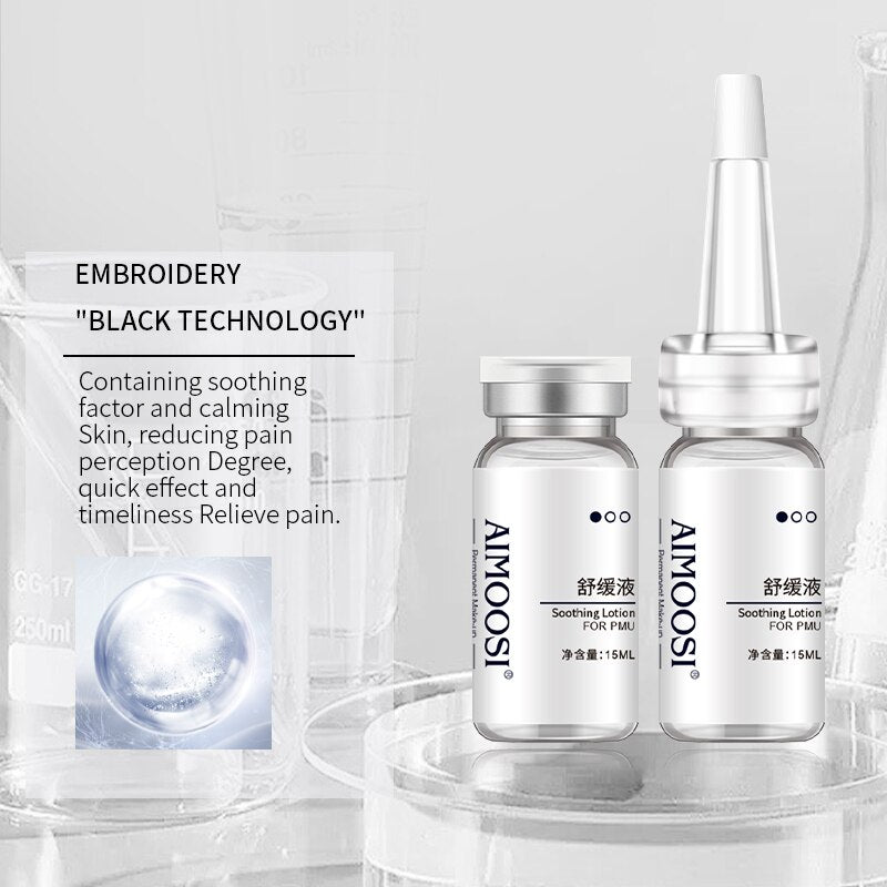 1Bottle MANTUOLA Secondary Soothing Solution For Mid Operation PMU Permanent Makeup Eyebrow Eyeliner Lips Tattoo Microblading