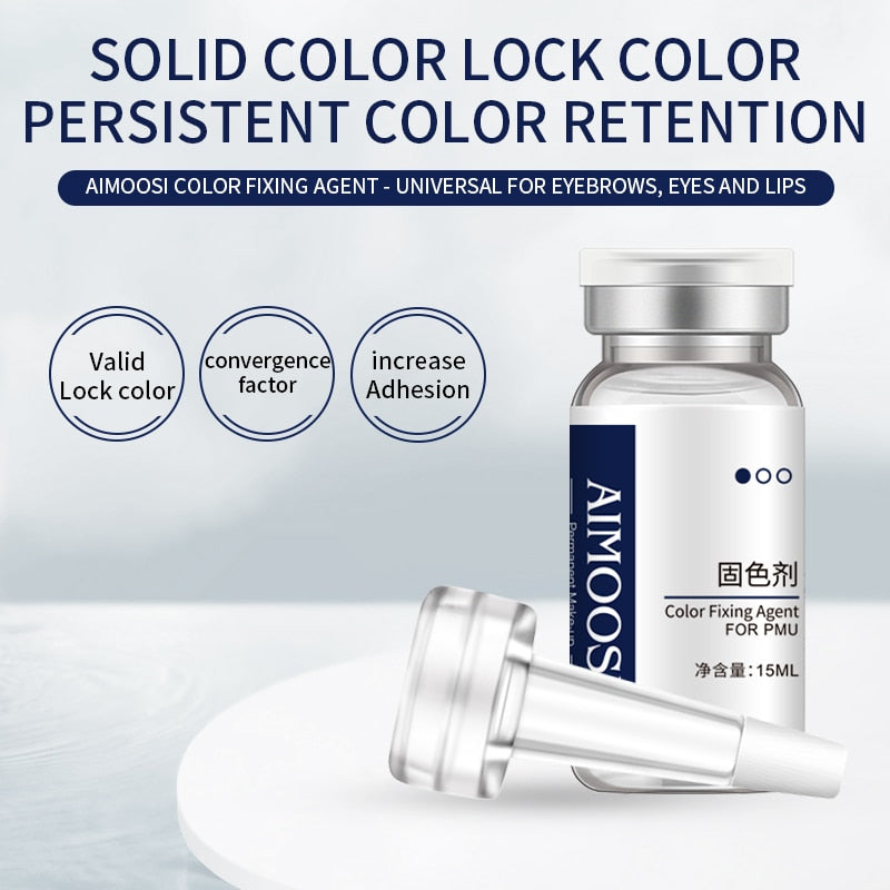 Tattoo Supplies Color Fixing Agent Locking for Eyebrow Lips Tint Eyeliner Professional Tattoo Microblading Semi Permanent Makeup