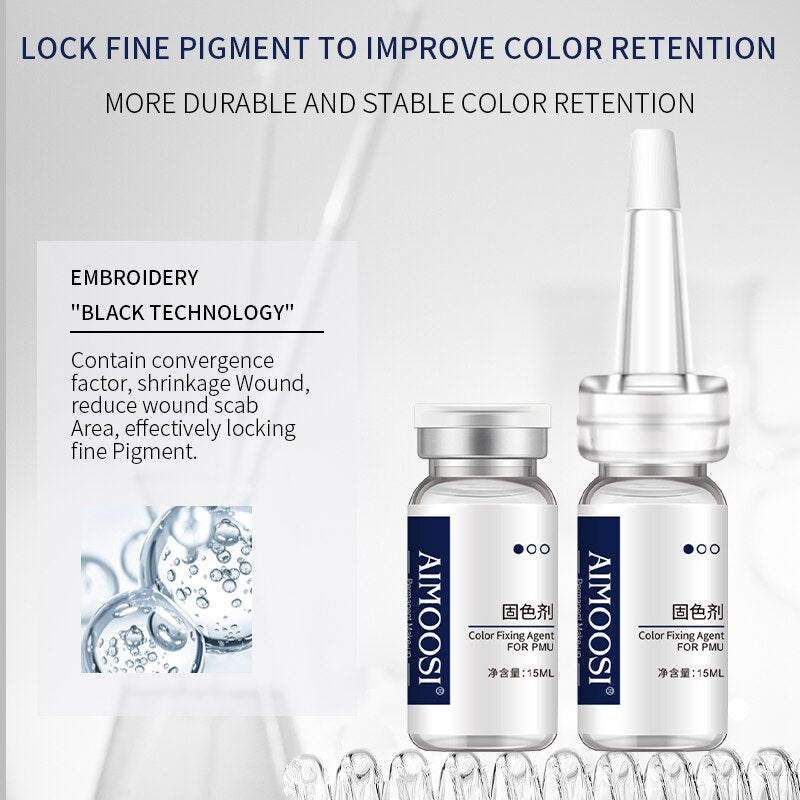 Tattoo Supplies Color Fixing Agent Locking for Eyebrow Lips Tint Eyeliner Professional Tattoo Microblading Semi Permanent Makeup