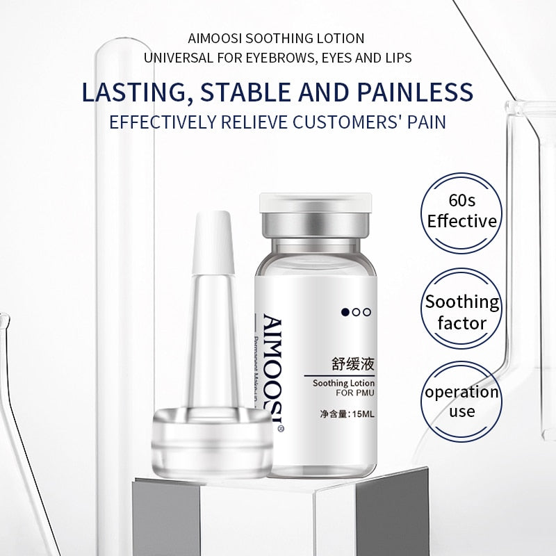 1Bottle MANTUOLA Secondary Soothing Solution For Mid Operation PMU Permanent Makeup Eyebrow Eyeliner Lips Tattoo Microblading