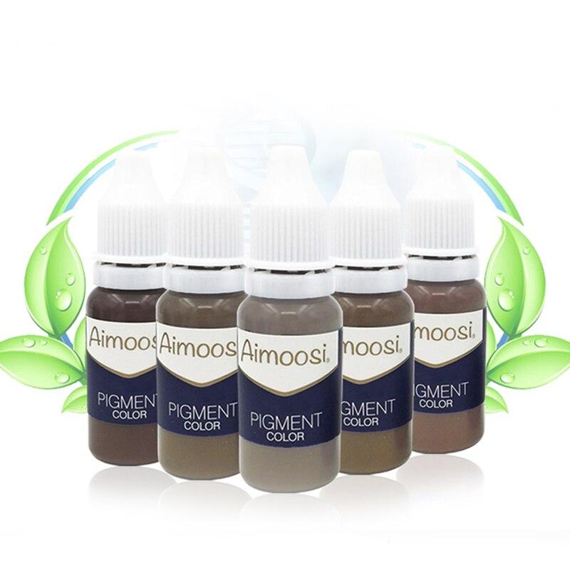 Semi permanent makeup Tattoo ink for eyebrow pigment  Cosmetic Tattoo Microblading&machine tattoo pigment 6pcs/lot