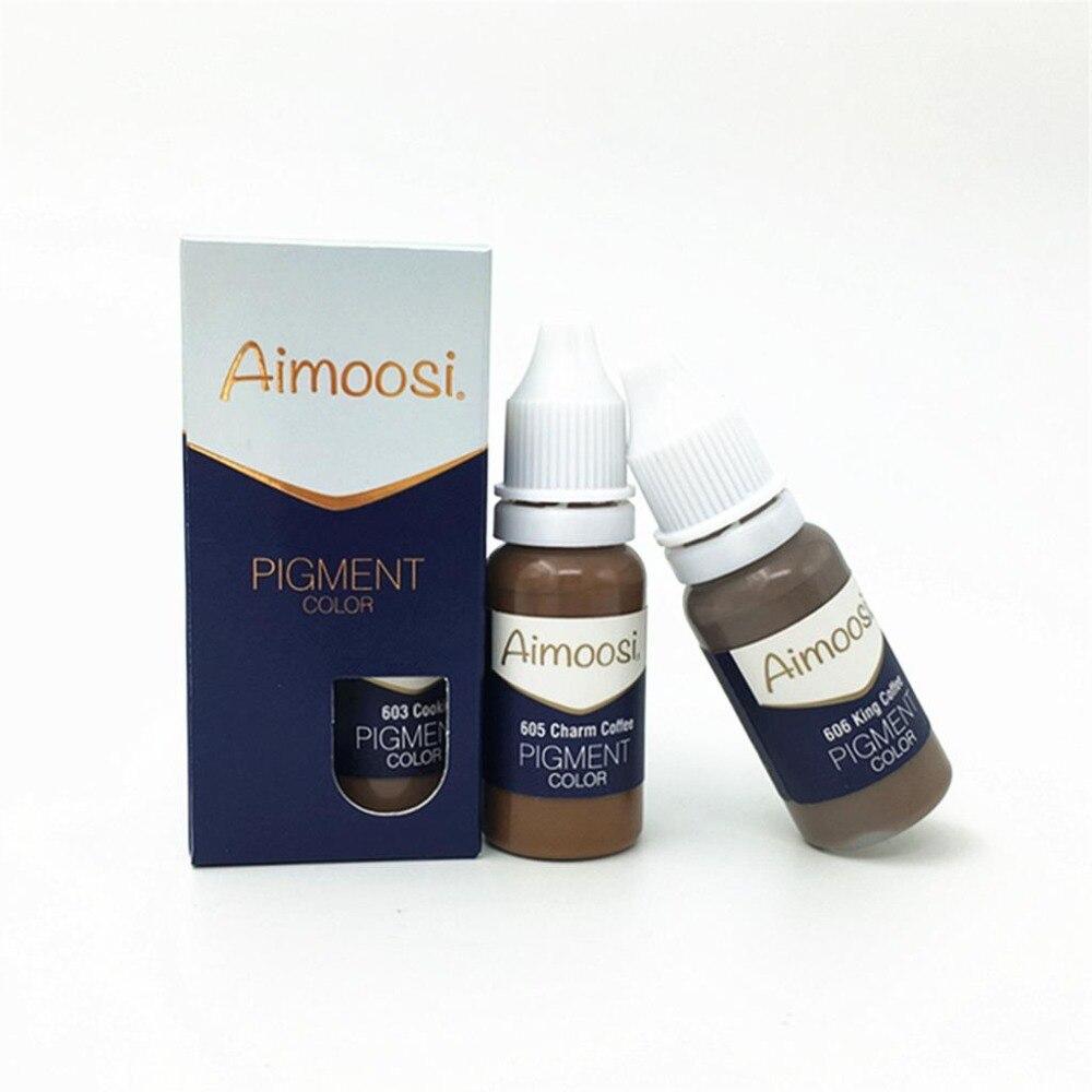Semi permanent makeup Tattoo ink for eyebrow pigment  Cosmetic Tattoo Microblading&machine tattoo pigment 6pcs/lot