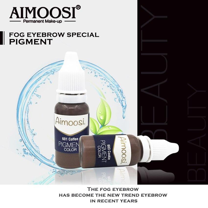 Semi permanent makeup Tattoo ink for eyebrow pigment  Cosmetic Tattoo Microblading&machine tattoo pigment 6pcs/lot