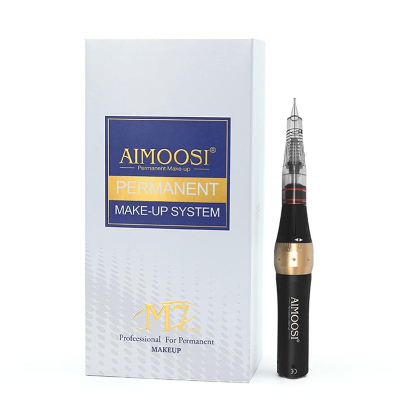 hot Ultra-silence Aimoosi M7 digital intelligent Semi Permanent makeup for Eyebrow tattoo machine kit with Gun Cartridge Needle