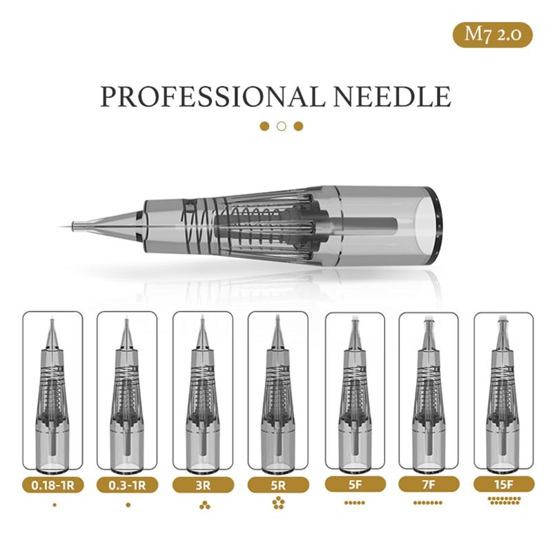 hot Ultra-silence Aimoosi M7 digital intelligent Semi Permanent makeup for Eyebrow tattoo machine kit with Gun Cartridge Needle